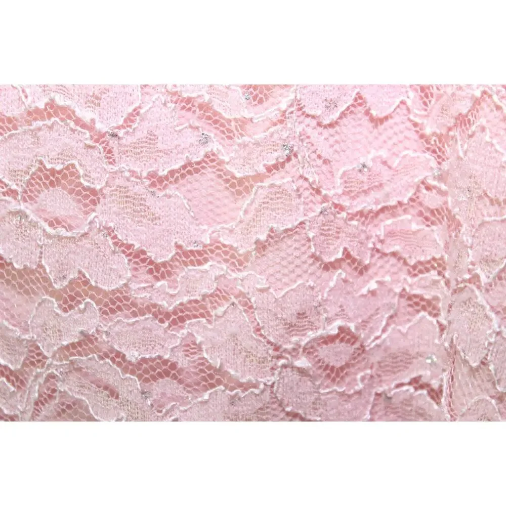 Torrid Sparkle Lace Skater Dress Belted V-Neck Pink Plus Size 2 2X *Read H13562 - Picture 7 of 16